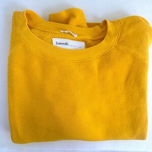 Entire World Yellow Crew Neck Sweatshirt